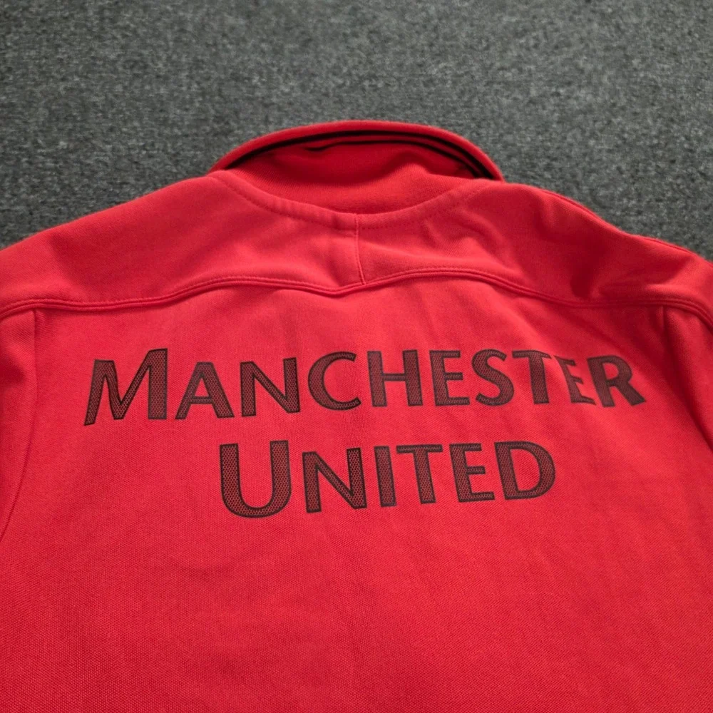 Nike Manchester United Track Jacket Mens Small Red Soccer Football DHL Training